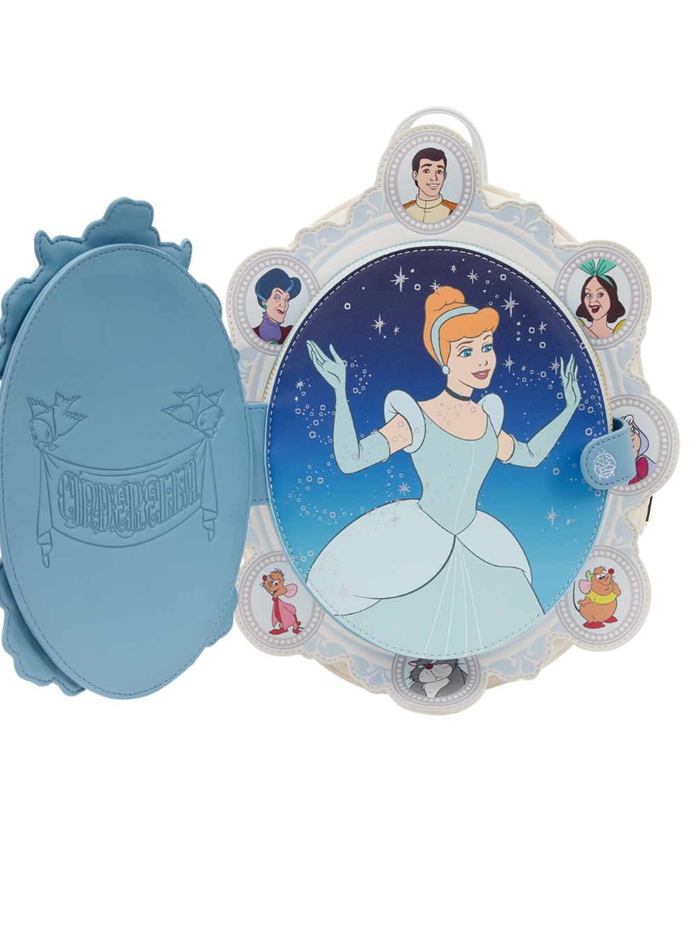 Loungefly Cinderella Exclusive Cameo Mini Backpack New With Tags 🩵 - Picture 3 of 15